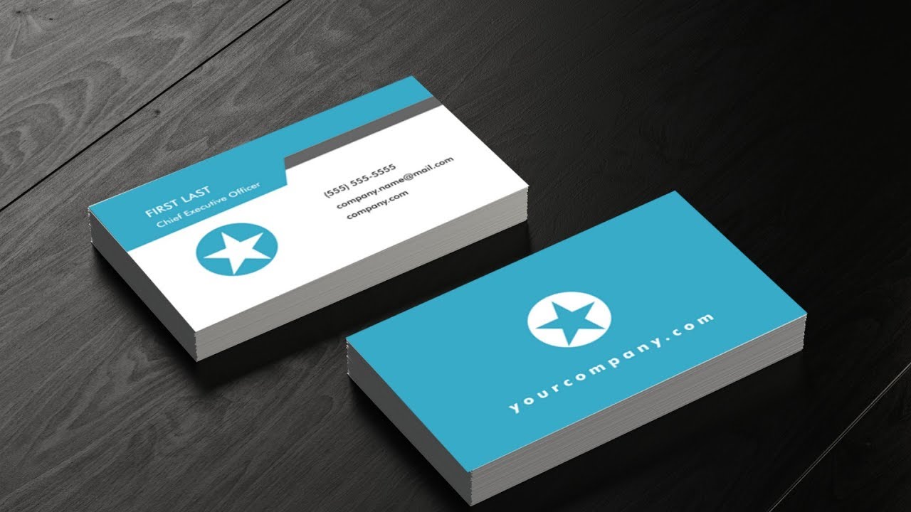 Business Card Layout Design - Full Color 2 Sides